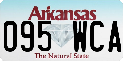 AR license plate 095WCA