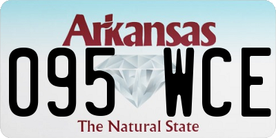 AR license plate 095WCE