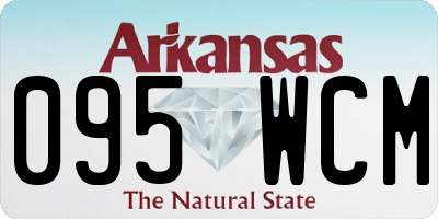 AR license plate 095WCM