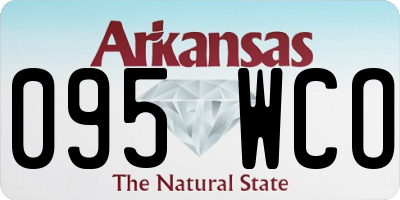 AR license plate 095WCO
