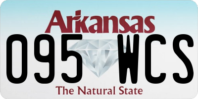 AR license plate 095WCS