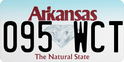 AR license plate 095WCT