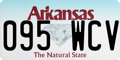 AR license plate 095WCV