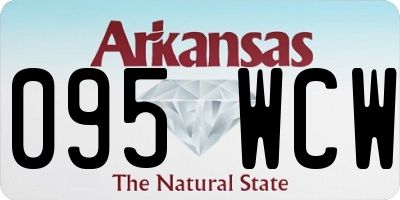 AR license plate 095WCW