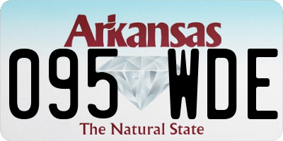 AR license plate 095WDE