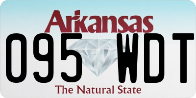 AR license plate 095WDT