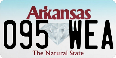 AR license plate 095WEA