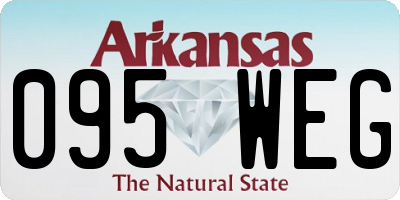 AR license plate 095WEG