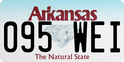 AR license plate 095WEI