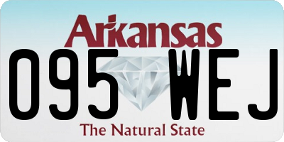 AR license plate 095WEJ