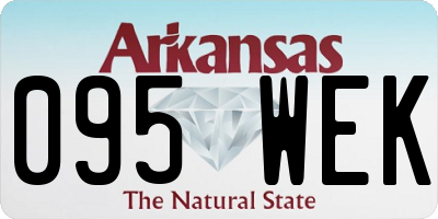 AR license plate 095WEK