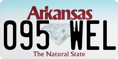 AR license plate 095WEL