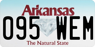 AR license plate 095WEM