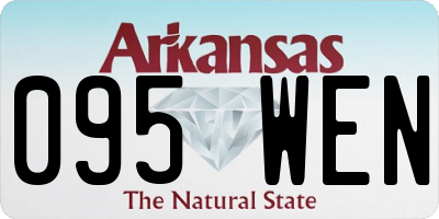 AR license plate 095WEN