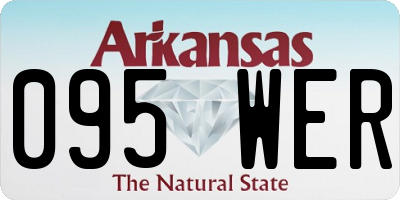 AR license plate 095WER