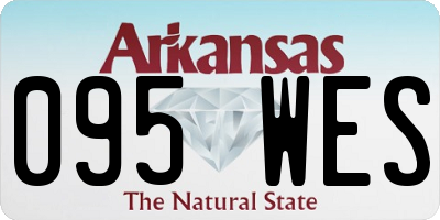 AR license plate 095WES