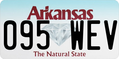 AR license plate 095WEV
