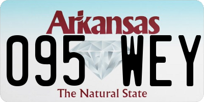 AR license plate 095WEY