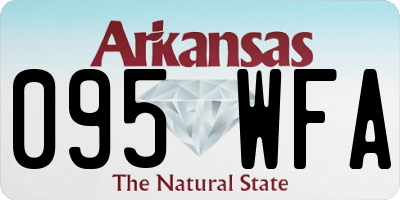 AR license plate 095WFA