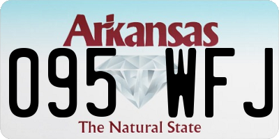 AR license plate 095WFJ