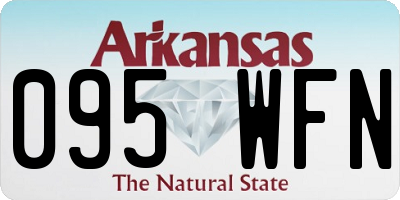 AR license plate 095WFN