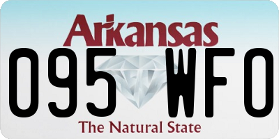 AR license plate 095WFO