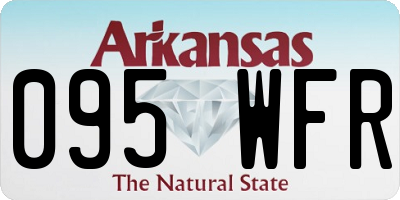 AR license plate 095WFR