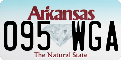 AR license plate 095WGA