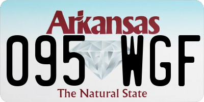 AR license plate 095WGF