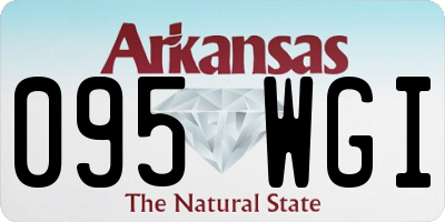 AR license plate 095WGI
