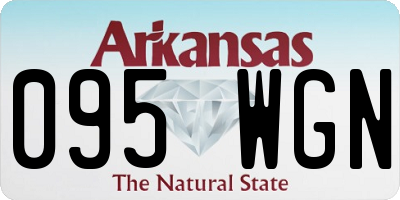 AR license plate 095WGN