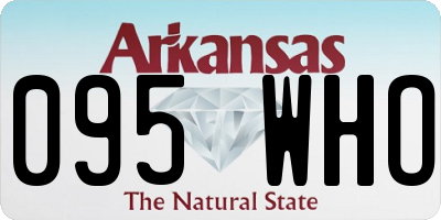 AR license plate 095WHO