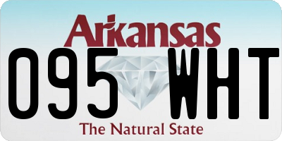 AR license plate 095WHT