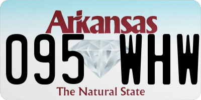 AR license plate 095WHW