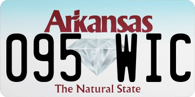 AR license plate 095WIC