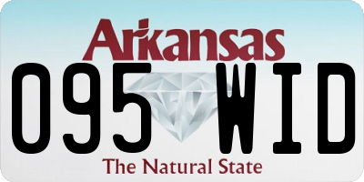 AR license plate 095WID