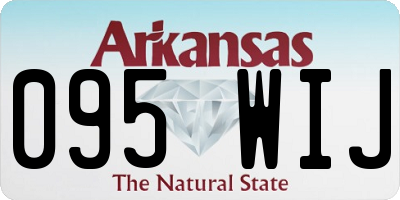 AR license plate 095WIJ