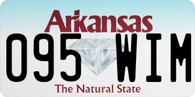 AR license plate 095WIM