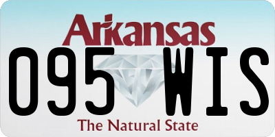 AR license plate 095WIS