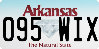 AR license plate 095WIX