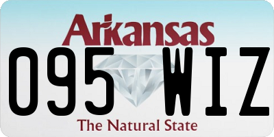 AR license plate 095WIZ