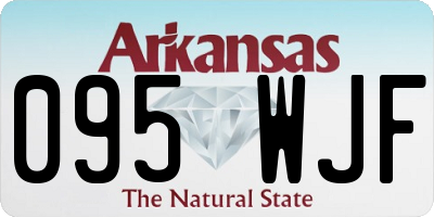 AR license plate 095WJF