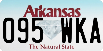 AR license plate 095WKA