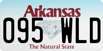 AR license plate 095WLD