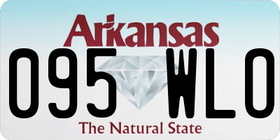 AR license plate 095WLO