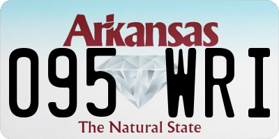 AR license plate 095WRI