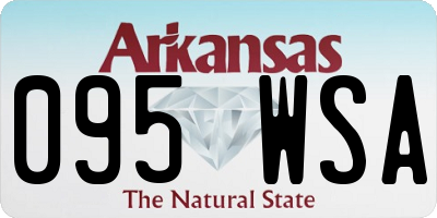 AR license plate 095WSA