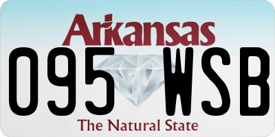 AR license plate 095WSB