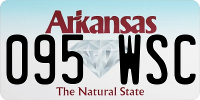 AR license plate 095WSC