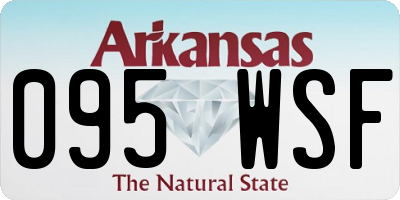 AR license plate 095WSF